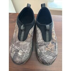 Ozark Trail Youth Boys Size 2 Outdoor Hiking Shoes, Camo